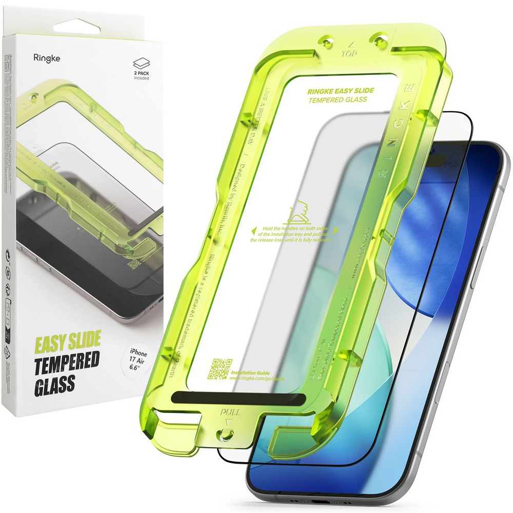 2x Szkło Hartowane RINGKE Easy Slide Tempered Glass + Aplikator do Apple iPhone Air