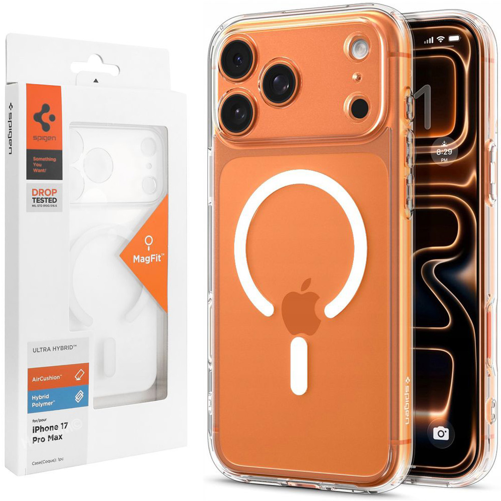 Etui SPIGEN Ultra Hybrid MagSafe | Clear White do Apple iPhone 17 Pro Max