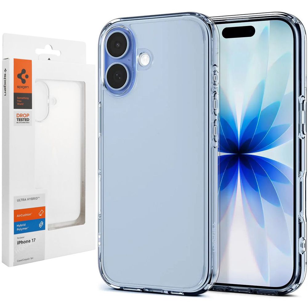 Etui SPIGEN Ultra Hybrid | Crystal Clear do Apple iPhone 17 |