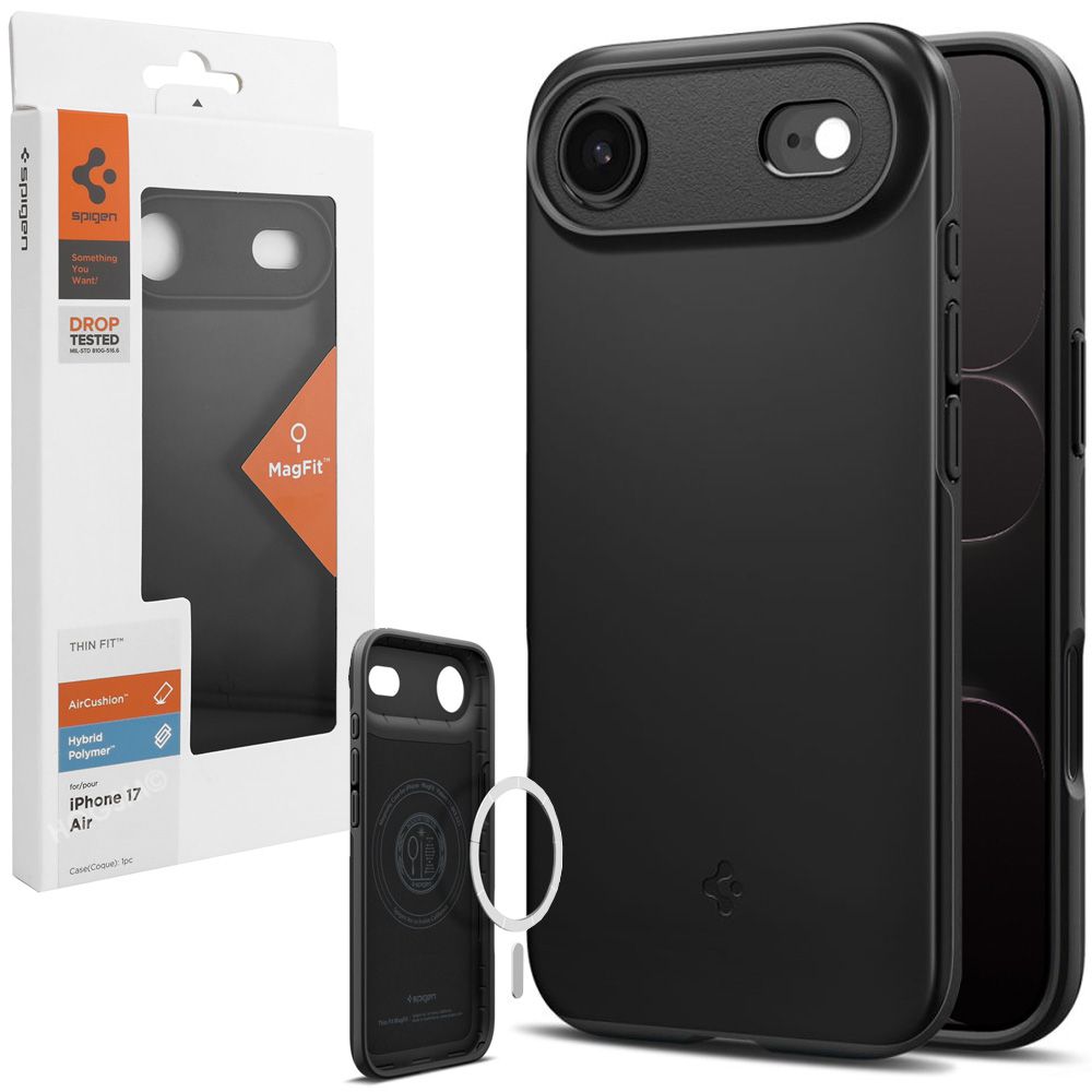 Etui SPIGEN Thin Fit MagSafe | Black do Apple iPhone Air