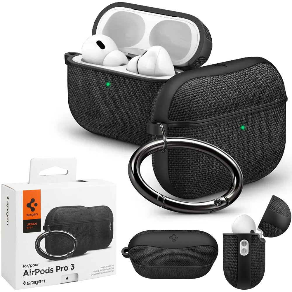 Etui SPIGEN Urban Fit | Black do Apple AirPods Pro 3