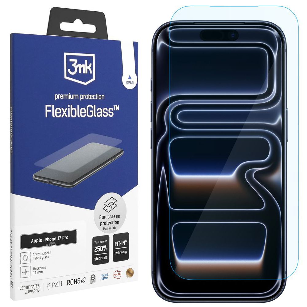 3mk Flexible Glass | Nietłukące Szkło Hybrydowe do Apple iPhone 17 Pro |