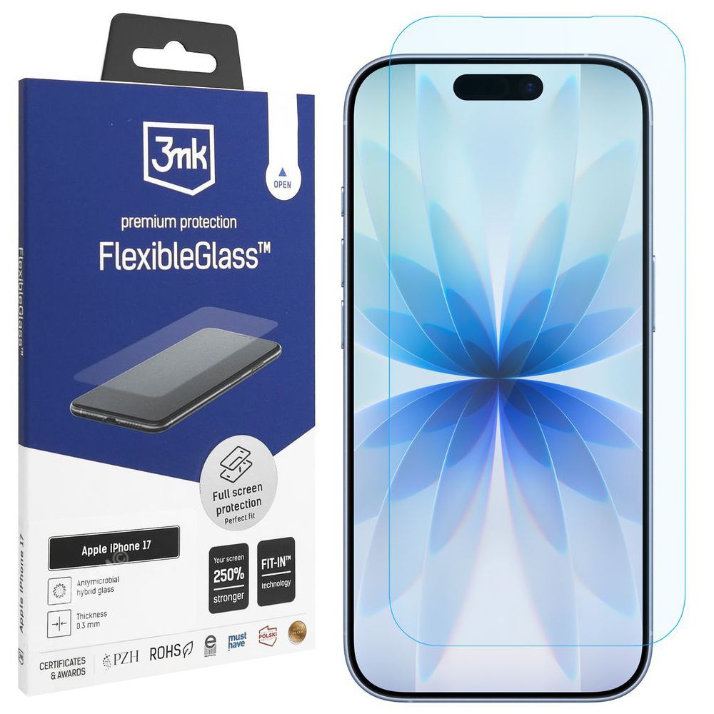 3mk Flexible Glass | Nietłukące Szkło Hybrydowe do Apple iPhone 17 |