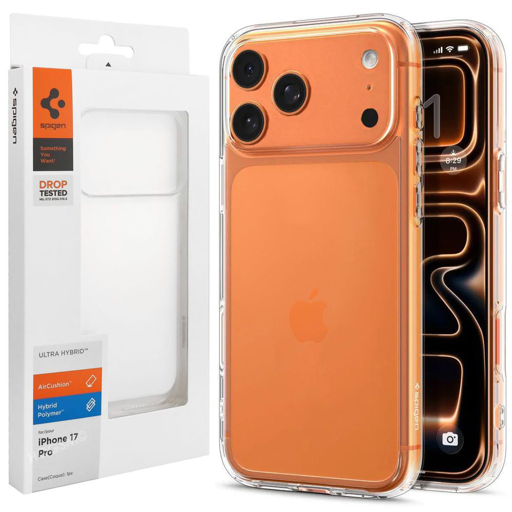 Etui SPIGEN Ultra Hybrid | Crystal Clear do Apple iPhone 17 Pro |