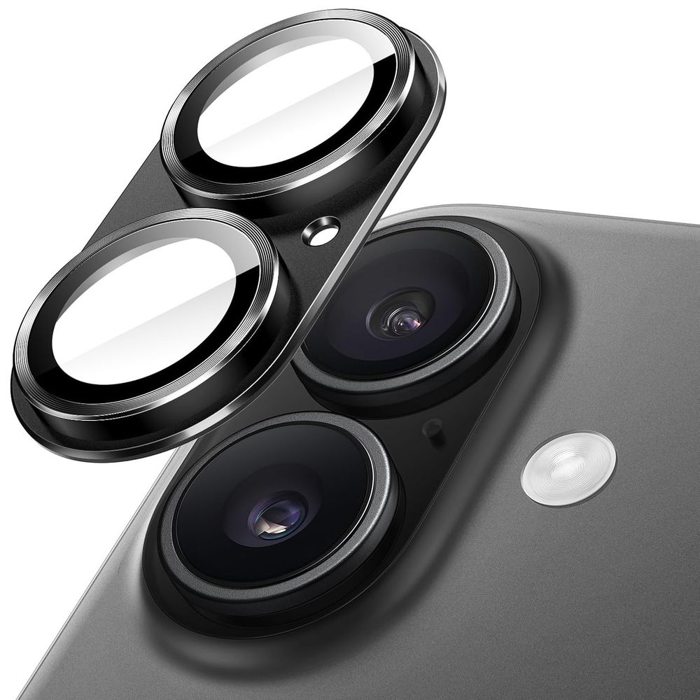 CamRing Alu | Szkło na Aparat Nakładka | Czarne do Apple iPhone 17 |