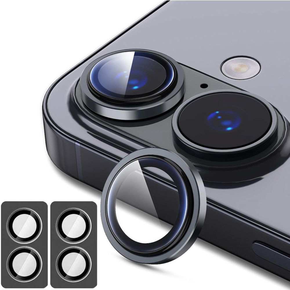 2x Osobne Szkła Ochronne na Aparat  | Black do Apple iPhone 17 |