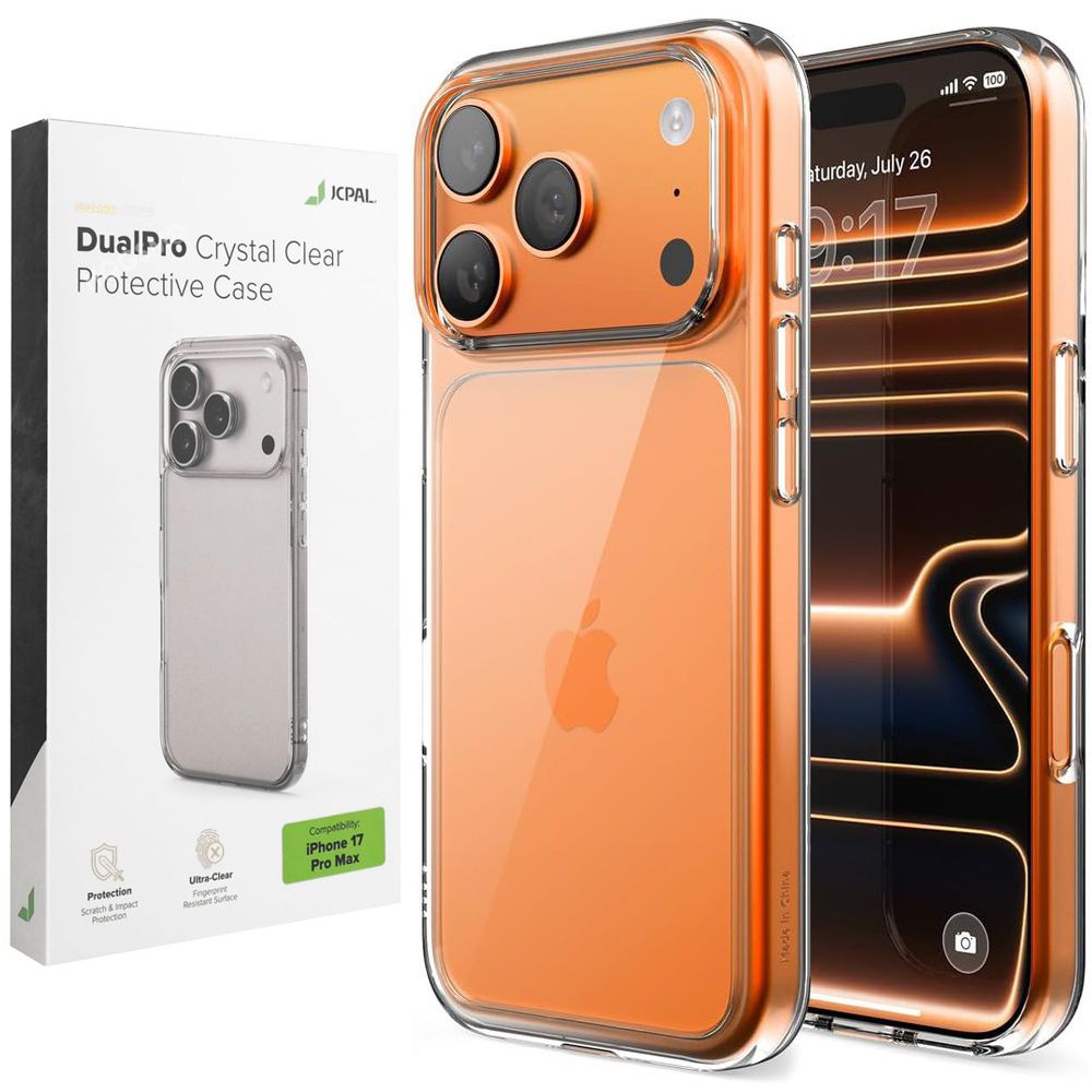 Etui JCPAL DualPro Case | Crystal Clear do Apple iPhone 17 Pro Max
