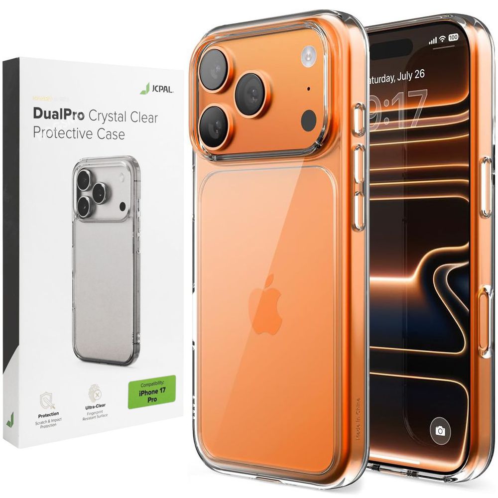 Etui JCPAL DualPro Case | Crystal Clear do Apple iPhone 17 Pro |