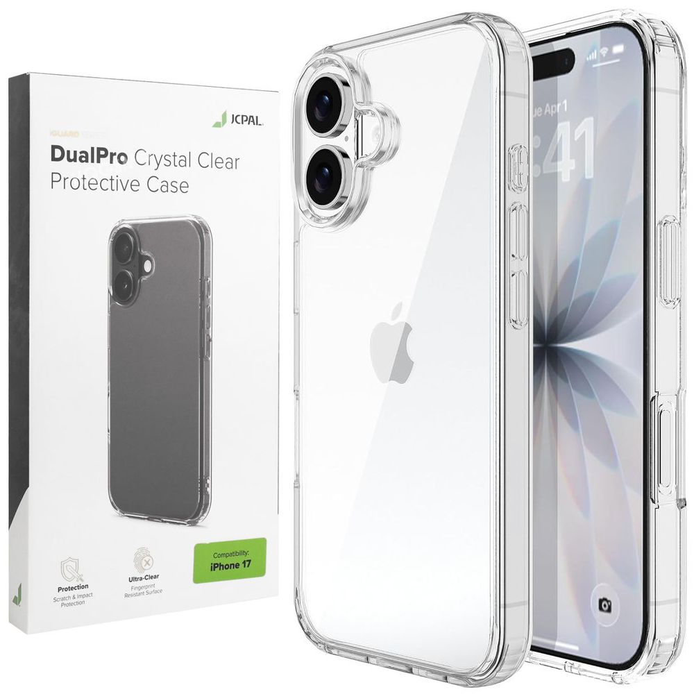 Etui JCPAL DualPro Case | Crystal Clear do Apple iPhone 17 |