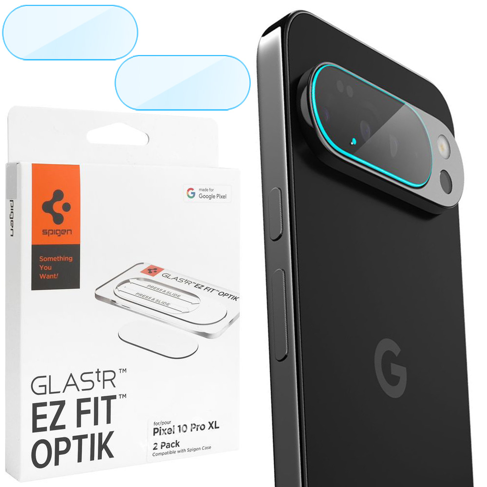 2x SPIGEN EZ Fit OPTIK Pro | Osłona Szkło Hartowane na Aparat do Google Pixel 10 Pro XL