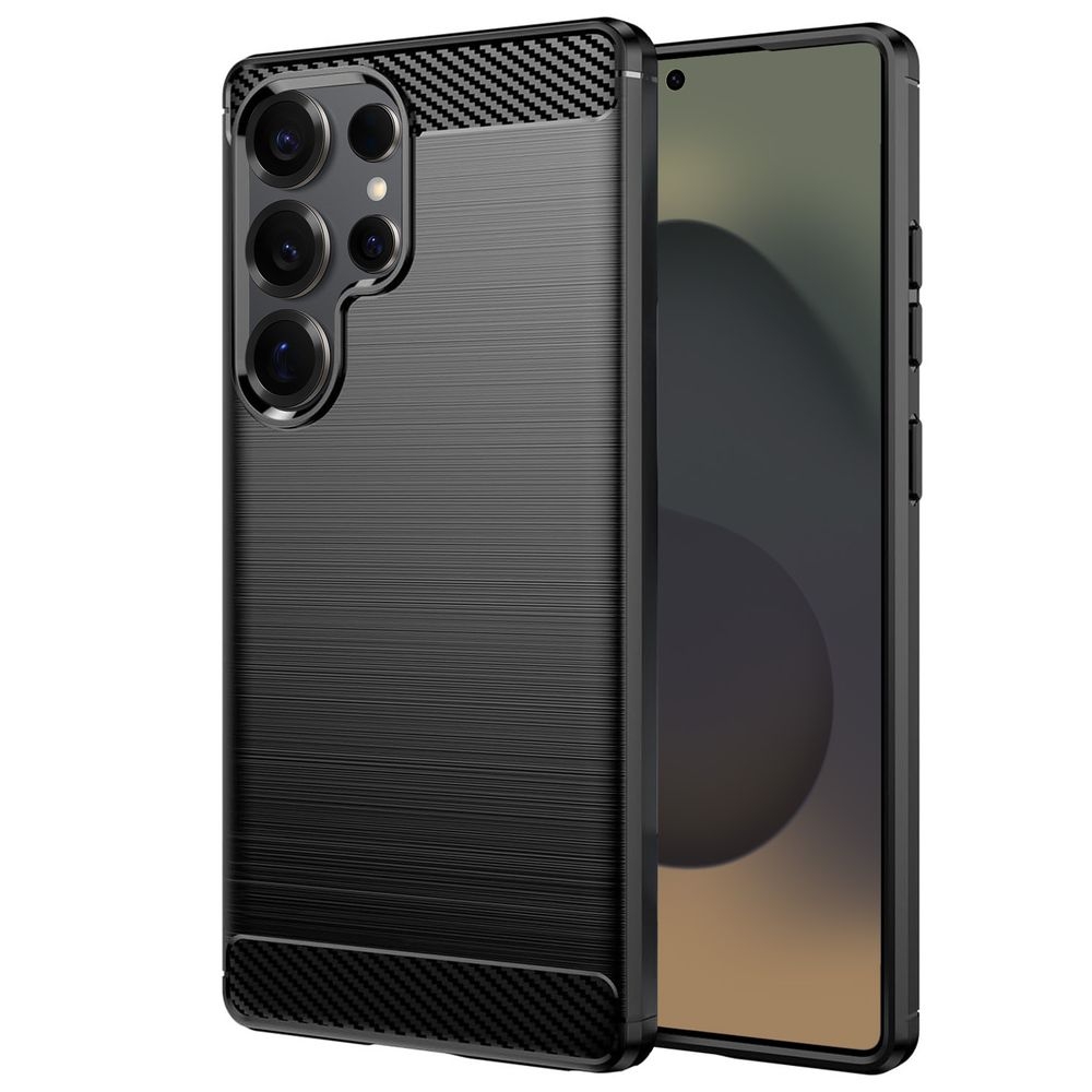Etui CARBON Soft Case | Coal Black do Samsung Galaxy S25 Ultra