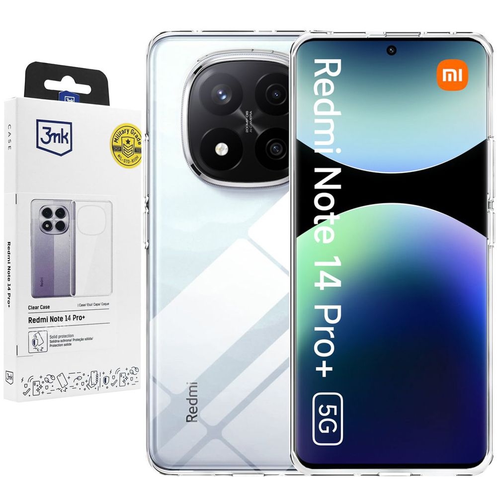 Etui 3mk Clear Case | Bezbarwne do Xiaomi Redmi Note 14 Pro+ Plus 5G