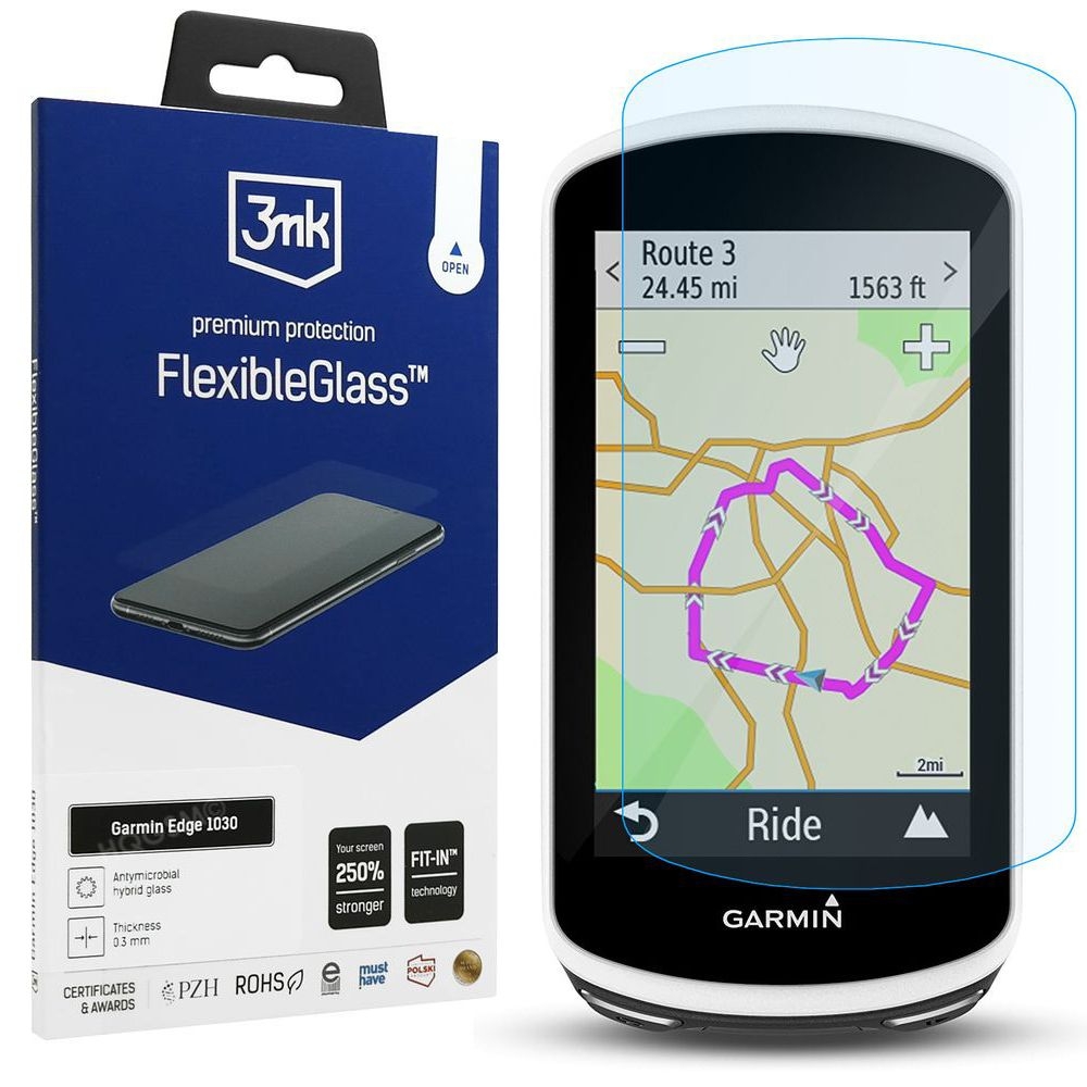 3mk Flexible Glass | Nietłukące Szkło Hybrydowe do Garmin Edge 1030