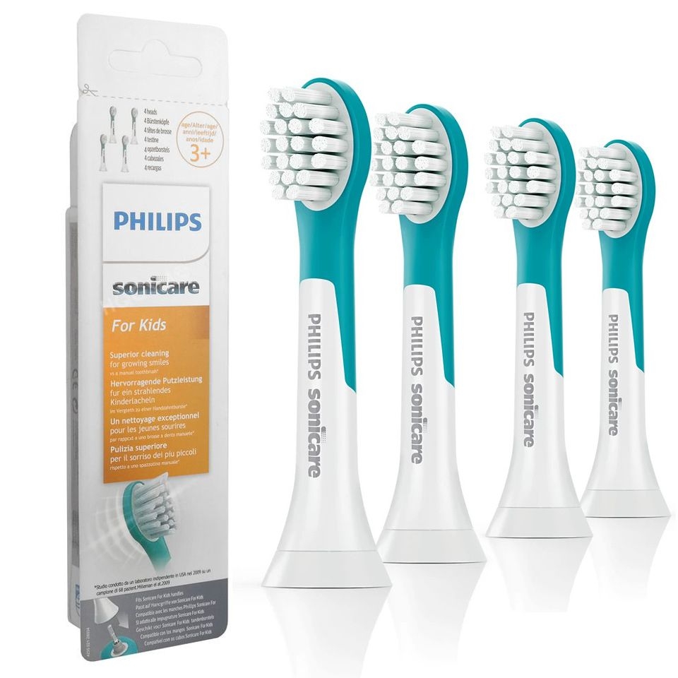Philips | Sonicare for Kids 3+ | Końcówki do Szczoteczki Sonicznej dla Dzieci | 4 sztuki