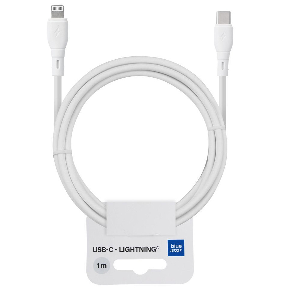 BS | Szybki Kabel USB-C na Apple Lightning | 27W | Biały | 100cm