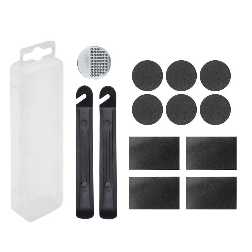 Zestaw Naprawczy do Detęk | Mocne Łatki Bezklejowe + Łyżki do Opon + Tarnik