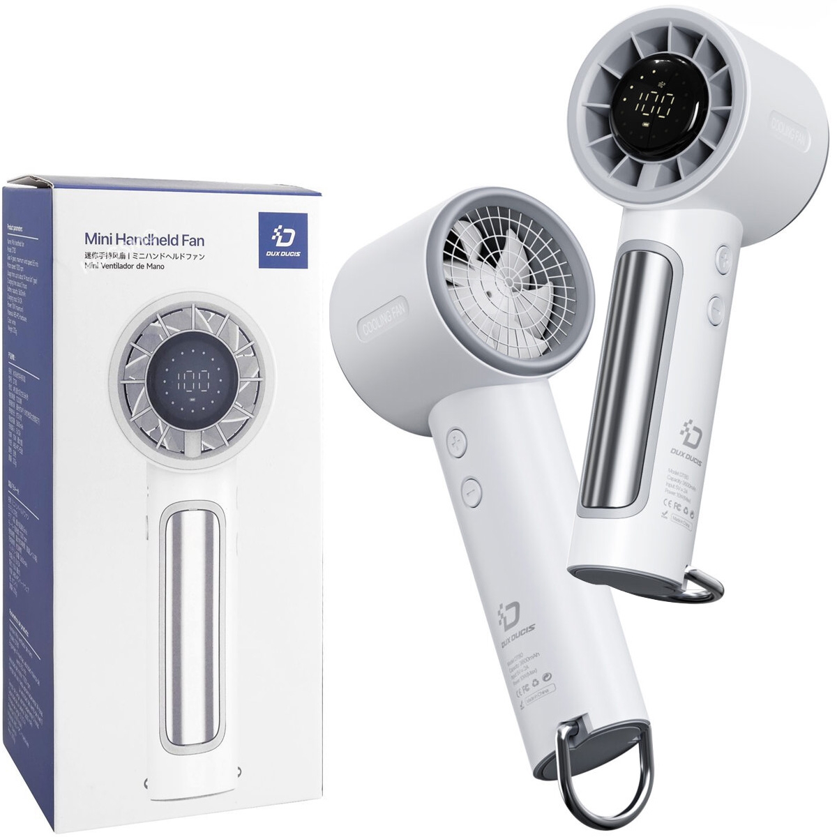 Dux Ducis DT80 | Przenośny Wiatrak Wentylator | do Torebki Plecaka | USB-C 3600mAh