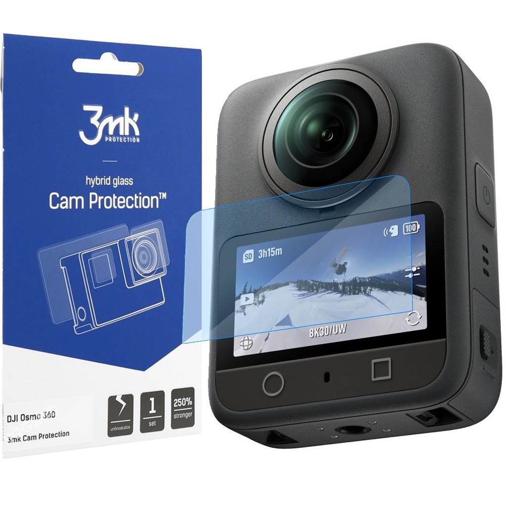 3mk Flexible Glass Cam Protection | Nietłukące Szkło Hybrydowe do DJI Osmo 360