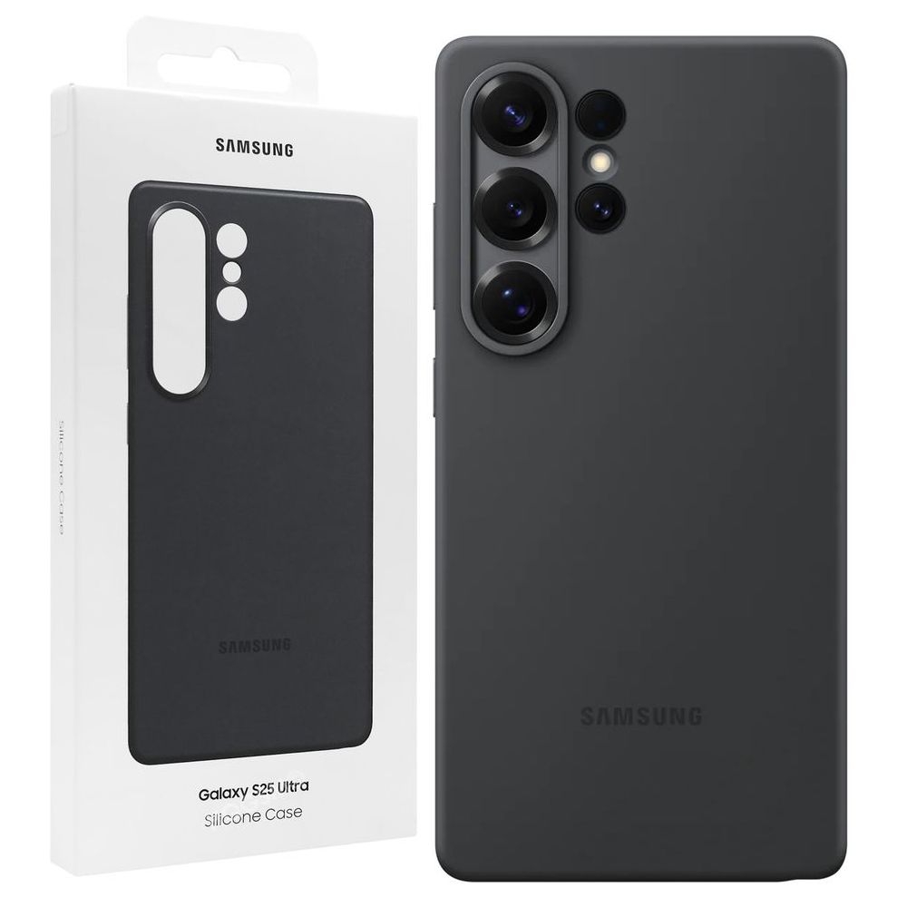 Oryginalne Etui Silicone Case | Black do Samsung Galaxy S25 Ultra