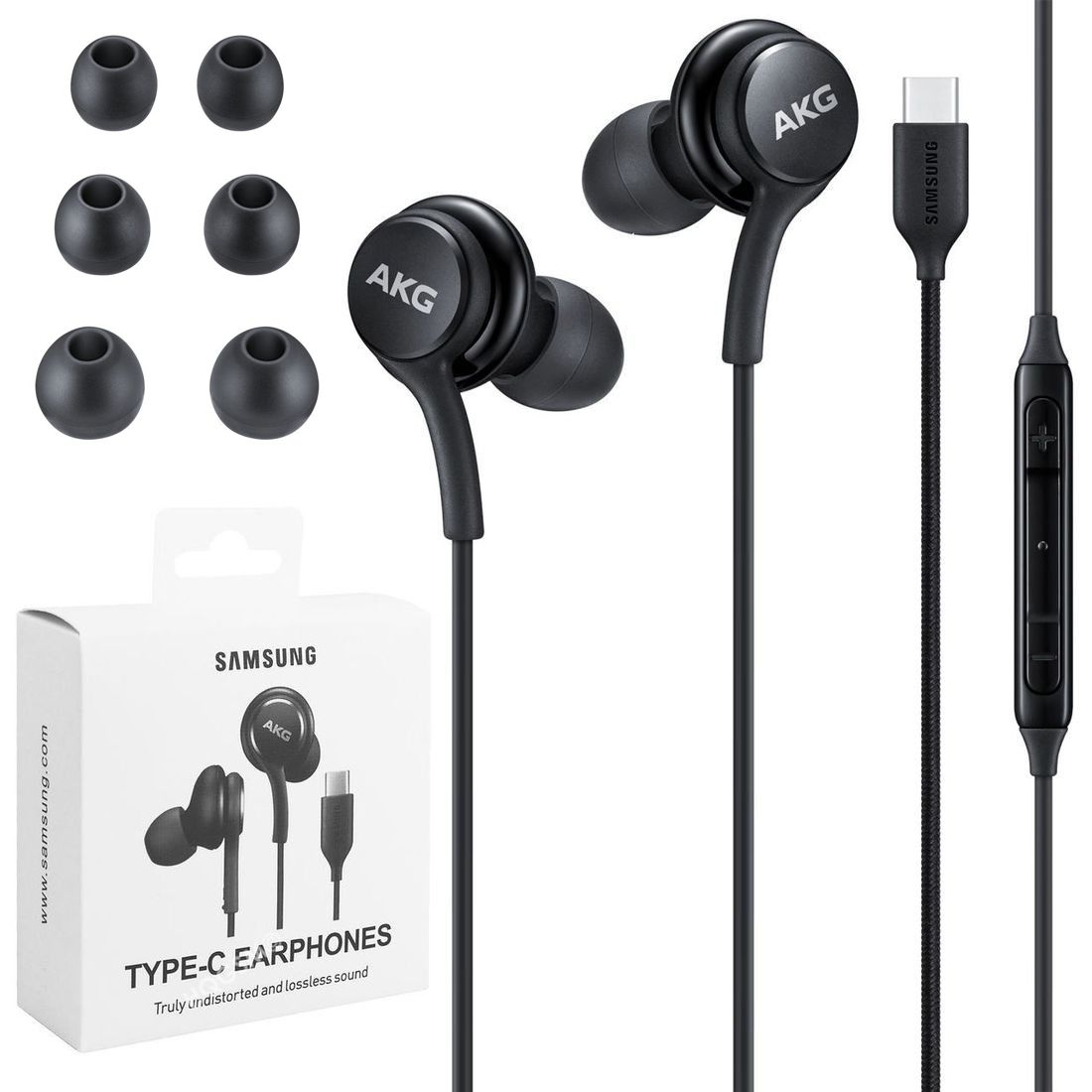 Samsung AKG | Słuchawki Dokanałowe Przewodowe z Mikrofonem | USB-C | Czarne