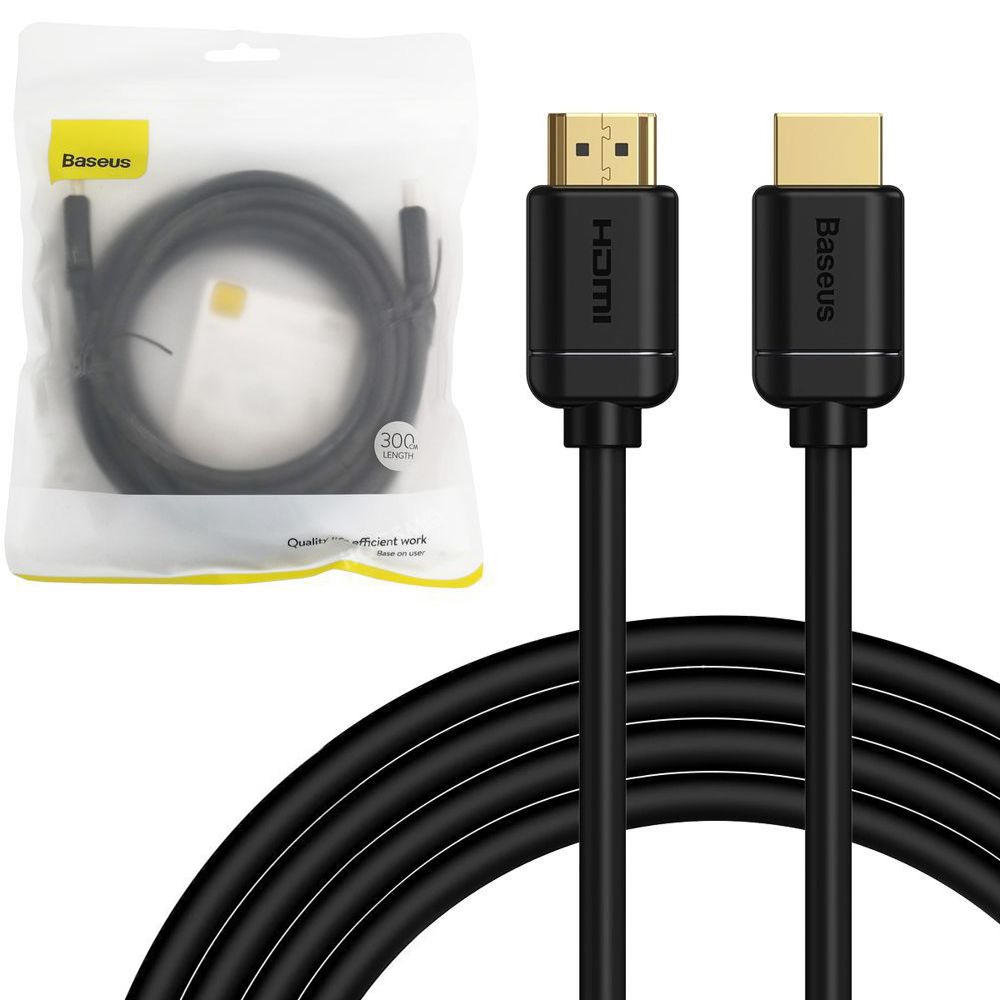 Baseus | Kabel HDMI 2.0 High Speed 4K 60Hz 3D HDR | 300cm