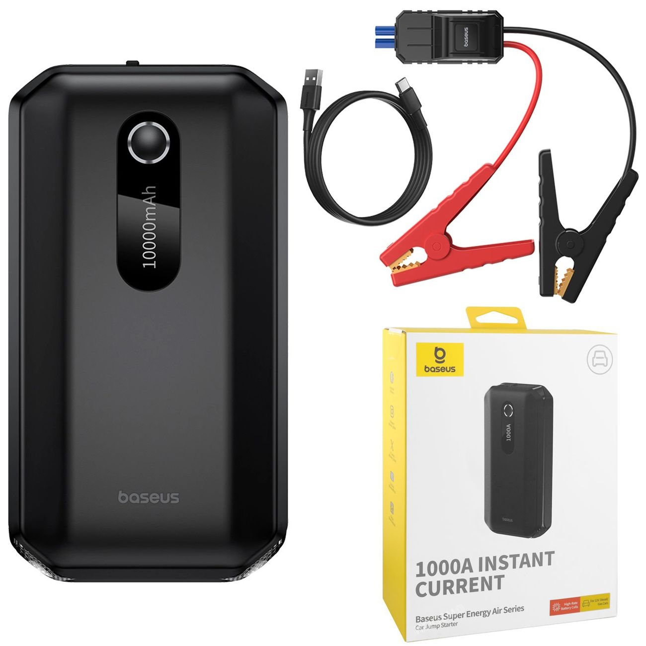 Baseus Super | Power Bank Jump Starter Booster Rozruchowy | 10000mAh 1000A 12V