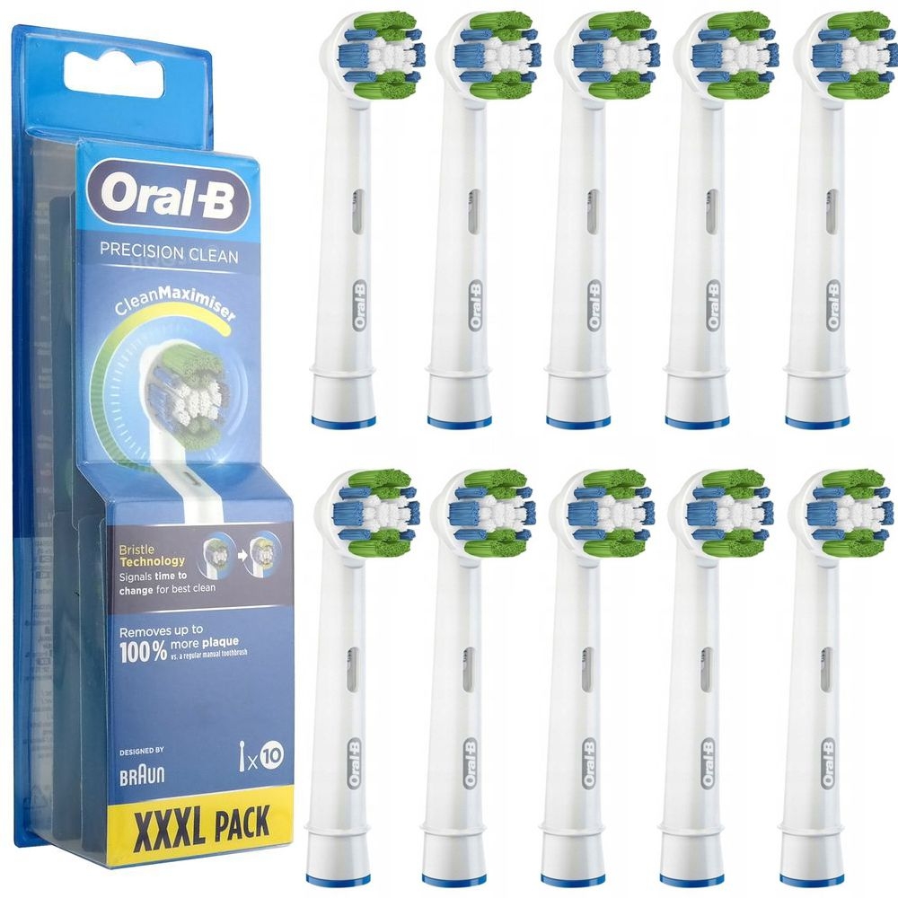 Oral-B | Precision Clean XXXL Pack | Końcówki do Szczoteczki Elektrycznej | 10 sztuk