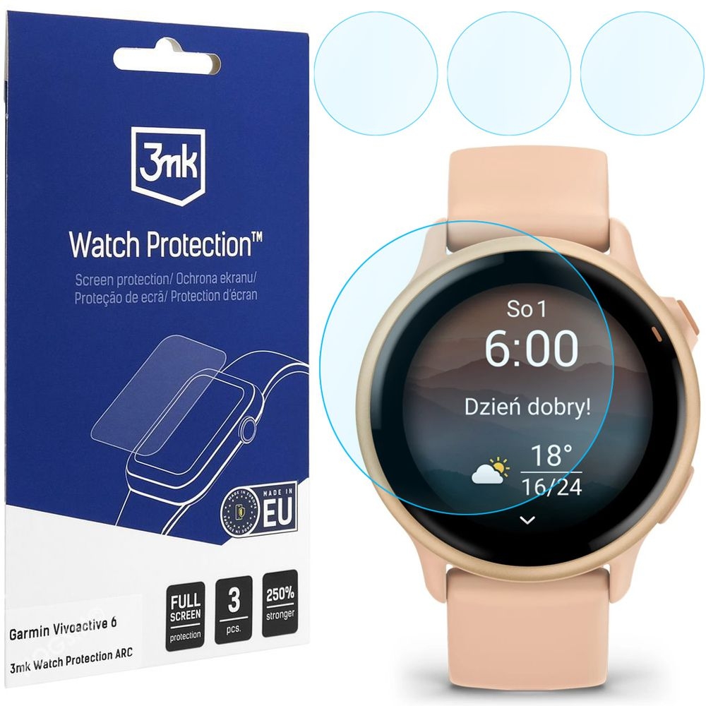 3x Folia Hydrożelowa 3mk Watch Protection do Garmin Vivoactive 6