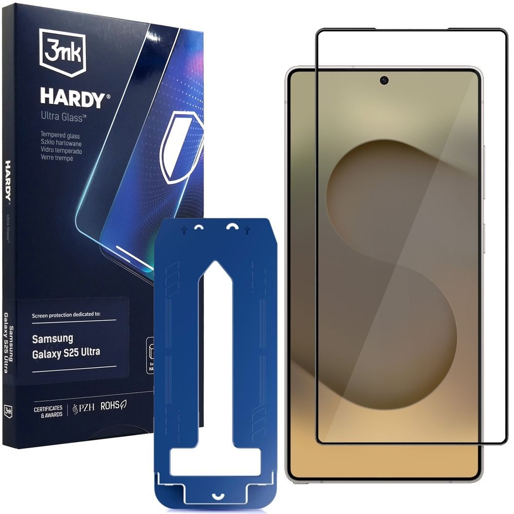 3mk HARDY Glass | Szkło Hartowane PREMIUM 9H do Samsung Galaxy S25 Ultra