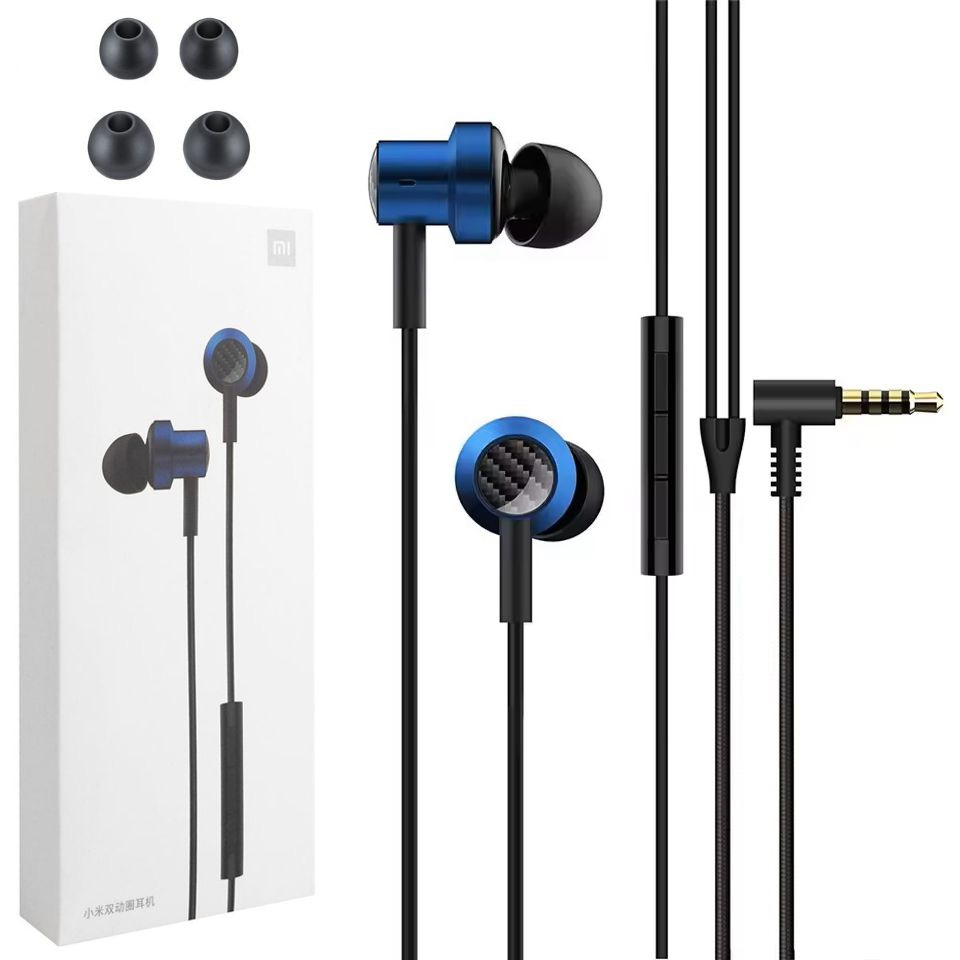 Xiaomi | Słuchawki Dokanałowe Przewodowe z Mikrofonem | mini jack 3.5mm | Niebieskie