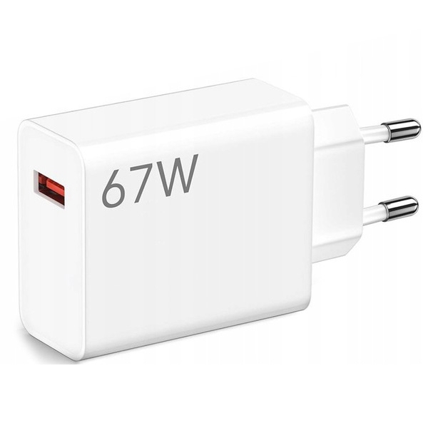 Xiaomi HyperCharge 67W | Ładowarka Sieciowa USB-A | Biała