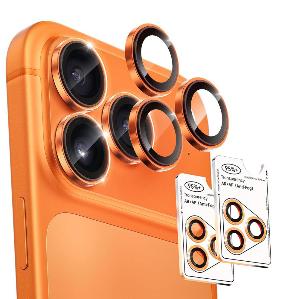 2x Osobne Szkła Ochronne na Aparat  | Cosmic Orange do Apple iPhone 17 Pro / 17 Pro Max