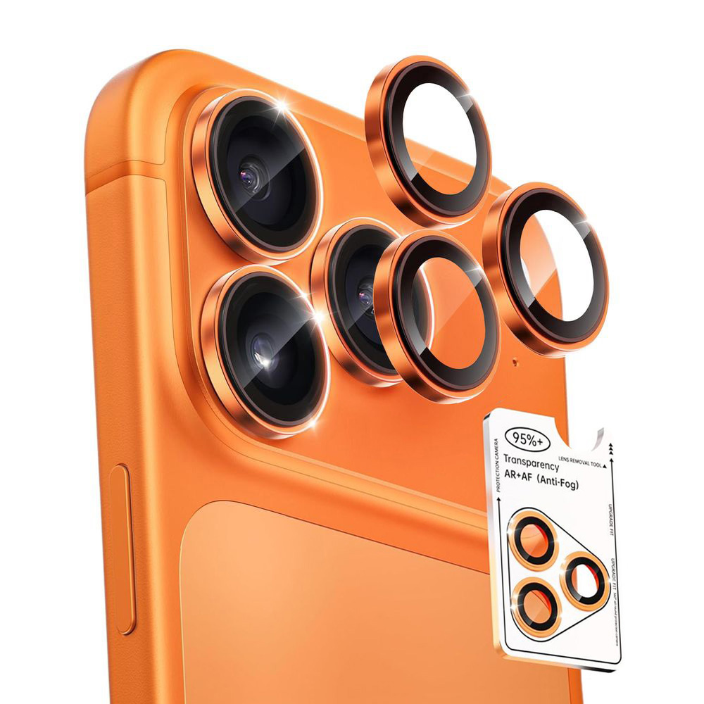 Osobne Szkła Ochronne na Aparat  | Cosmic Orange do Apple iPhone 17 Pro / 17 Pro Max