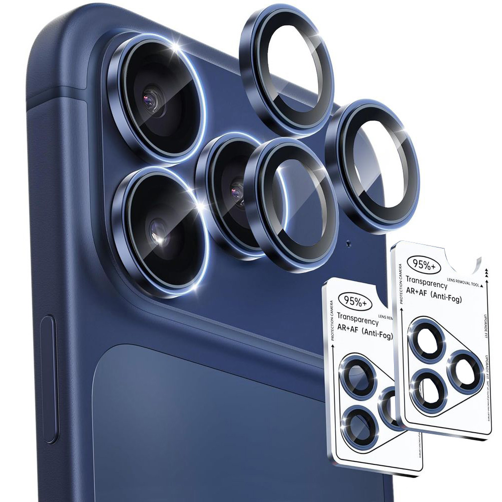 2x Osobne Szkła Ochronne na Aparat  | Deep Blue do Apple iPhone 17 Pro / 17 Pro Max