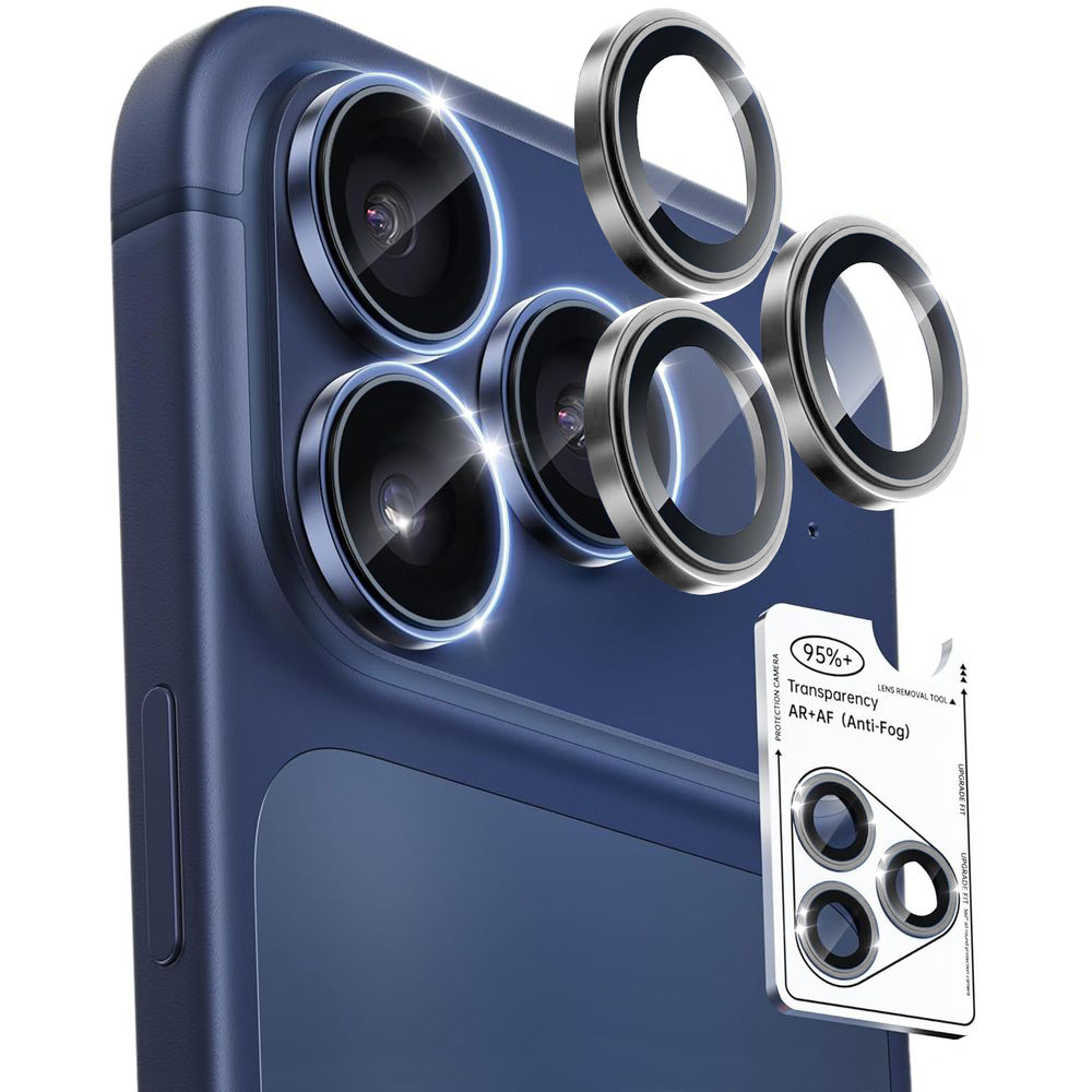 Osobne Szkła Ochronne na Aparat  | Black do Apple iPhone 17 Pro / 17 Pro Max