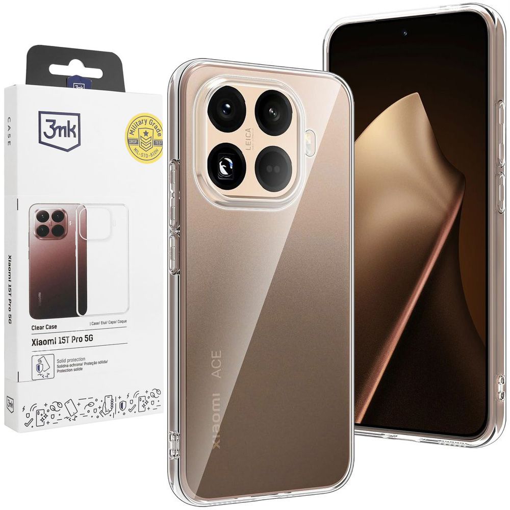 Etui 3mk Clear Case | Bezbarwne do Xiaomi 15T Pro 5G