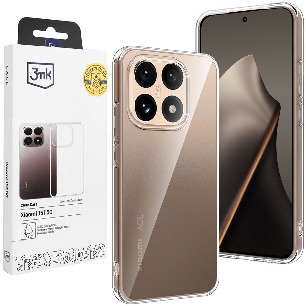 Etui 3mk Clear Case | Bezbarwne do Xiaomi 15T 5G