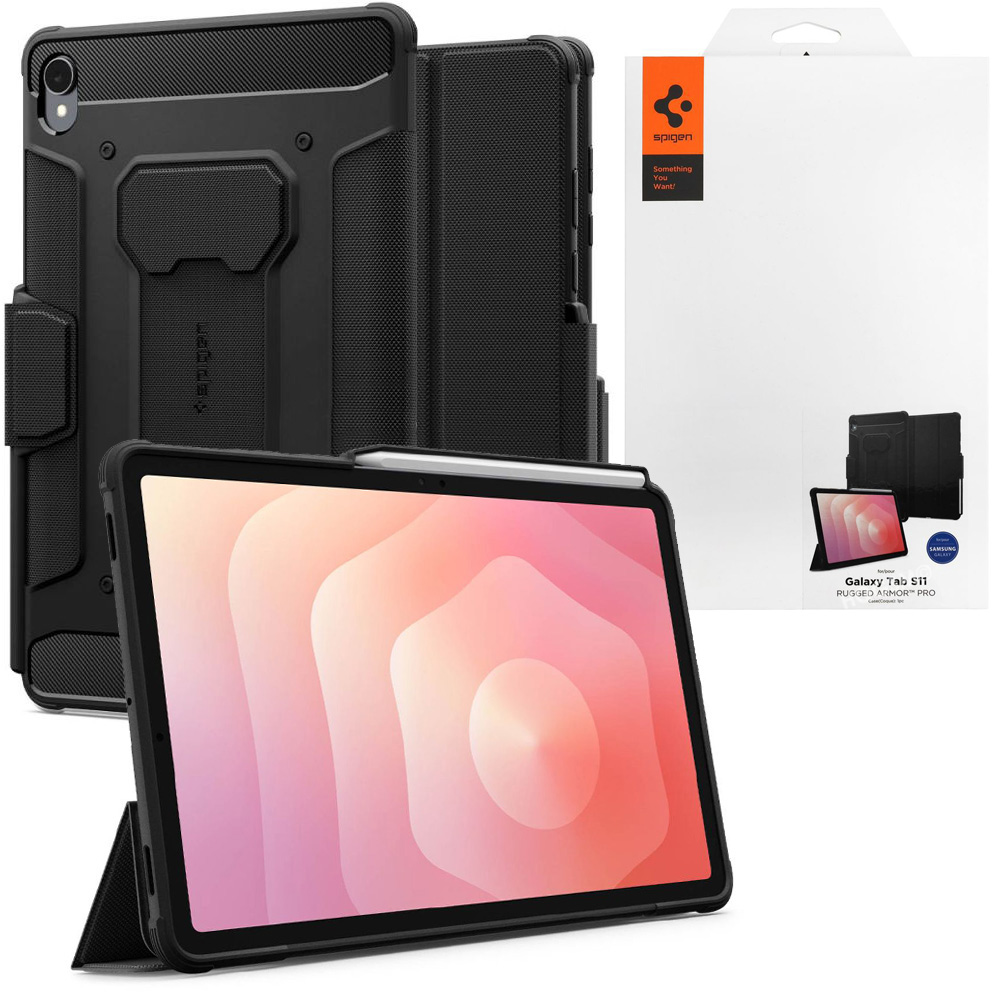 Etui SPIGEN Rugged Armor PRO | Black do Samsung Galaxy Tab S11