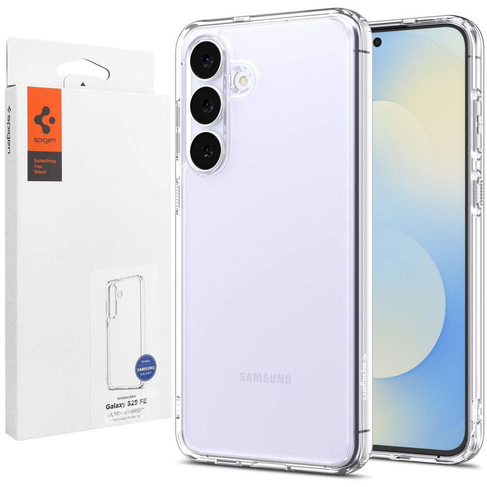 Etui SPIGEN Ultra Hybrid | Crystal Clear do Samsung Galaxy S25 FE