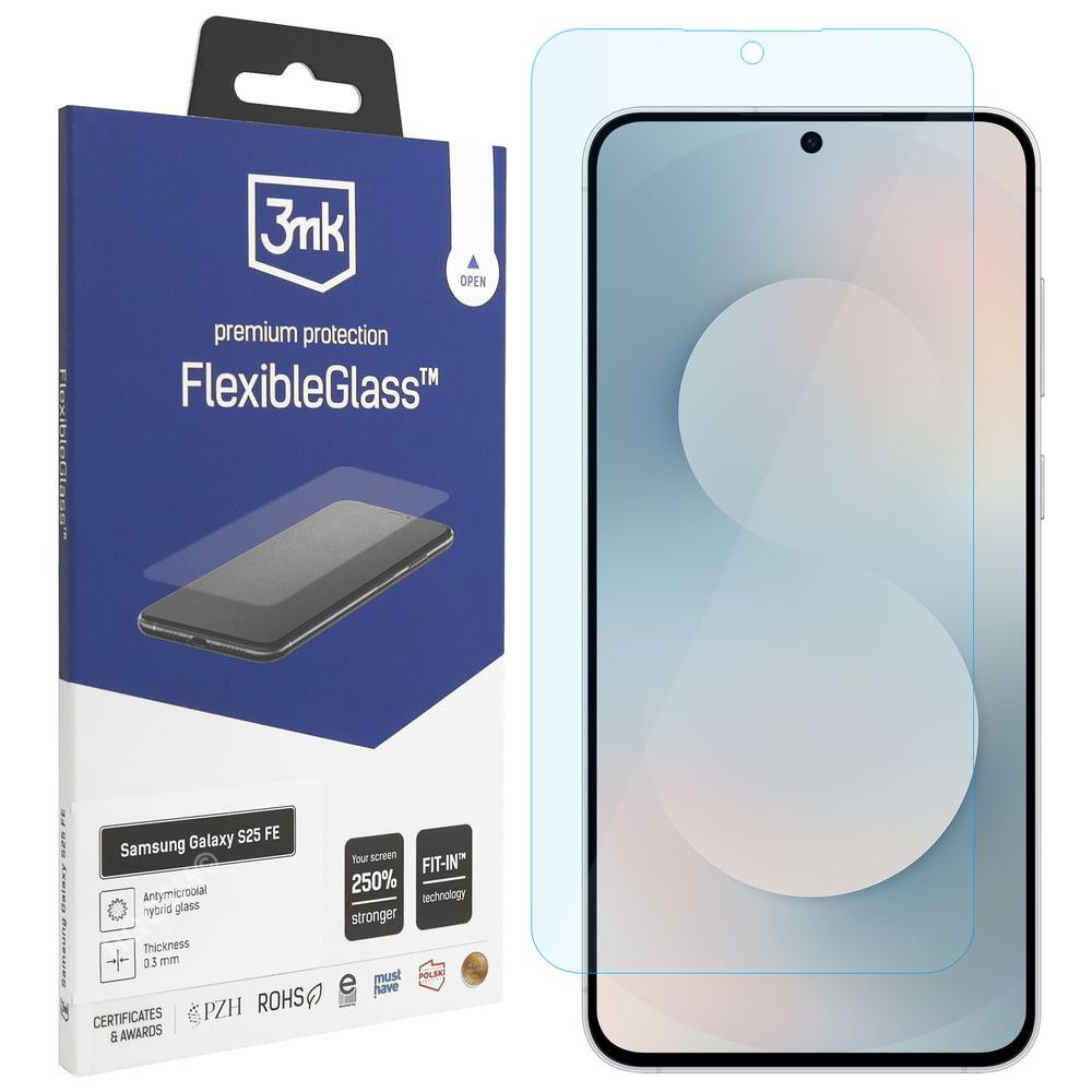 3mk Flexible Glass | Nietłukące Szkło Hybrydowe do Samsung Galaxy S25 FE