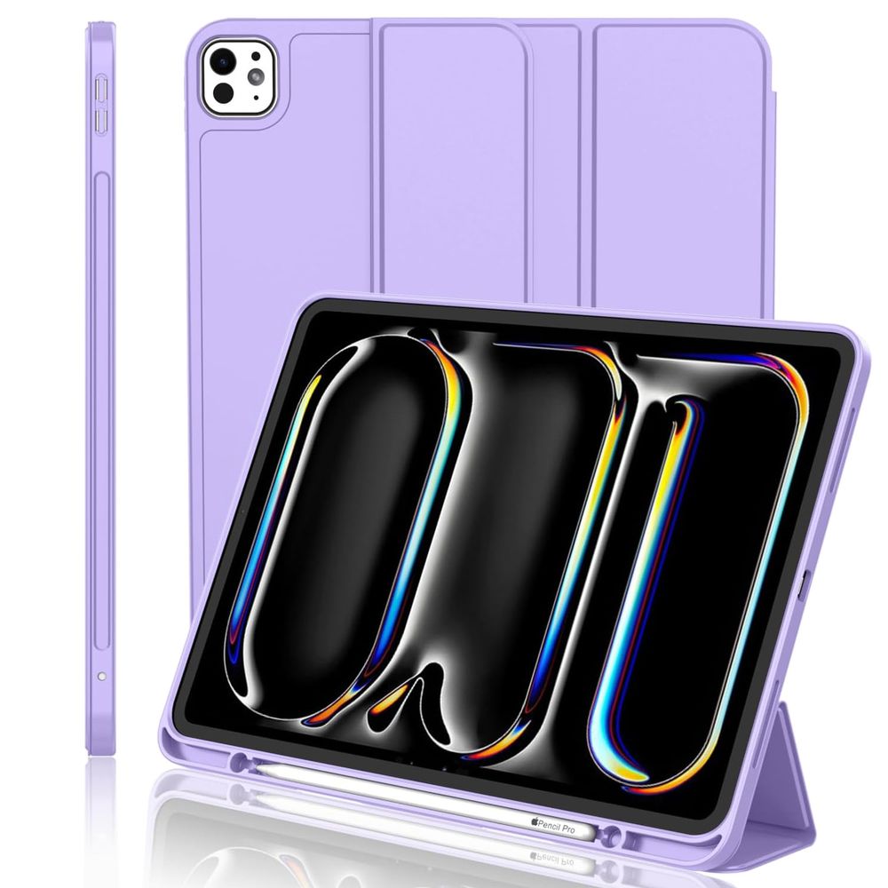 Zamykane Etui Smart Case na Pencil | Fioletowe do Apple iPad Pro 11 M5 2025 6 gen.