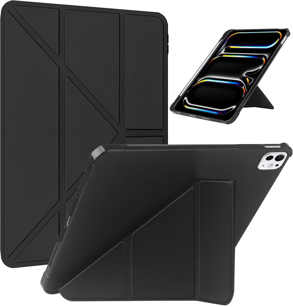 Składane Etui Smart Case FOLDABLE na Pencil | Czarne do Apple iPad Pro 11 M5 2025 6 gen.