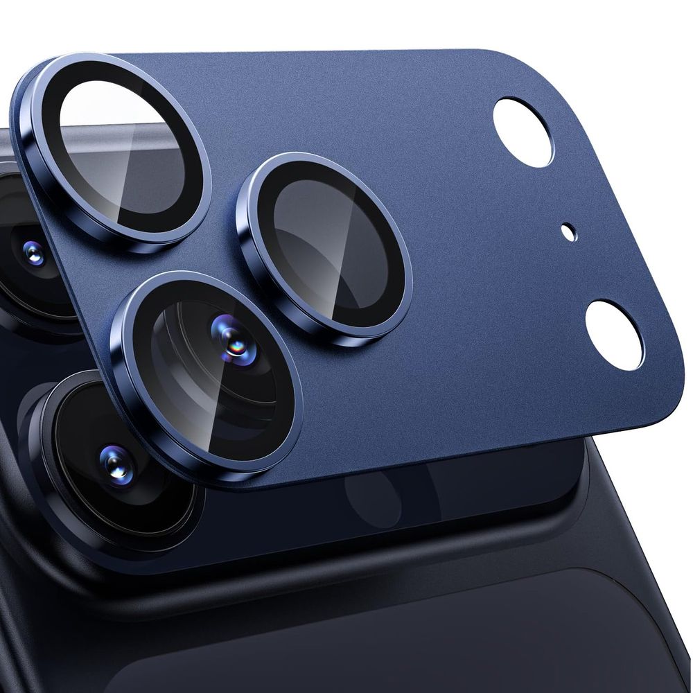 CamRing Alu | Szkło na Aparat Nakładka | Niebieskie do Apple iPhone 17 Pro Max