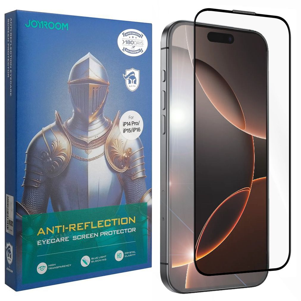 Joyroom | Szkło ANTYREFLEKSYJNE do Apple iPhone 16 / 15 / 14 Pro