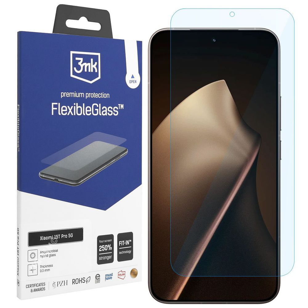 3mk Flexible Glass | Nietłukące Szkło Hybrydowe do Xiaomi 15T Pro 5G