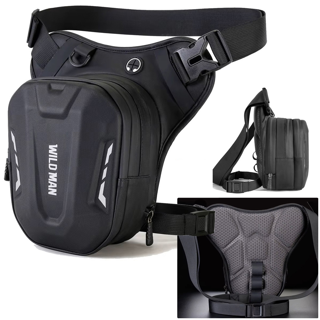 WildMan | Torba Motocyklowa na Udo 3l | 2 Kieszenie