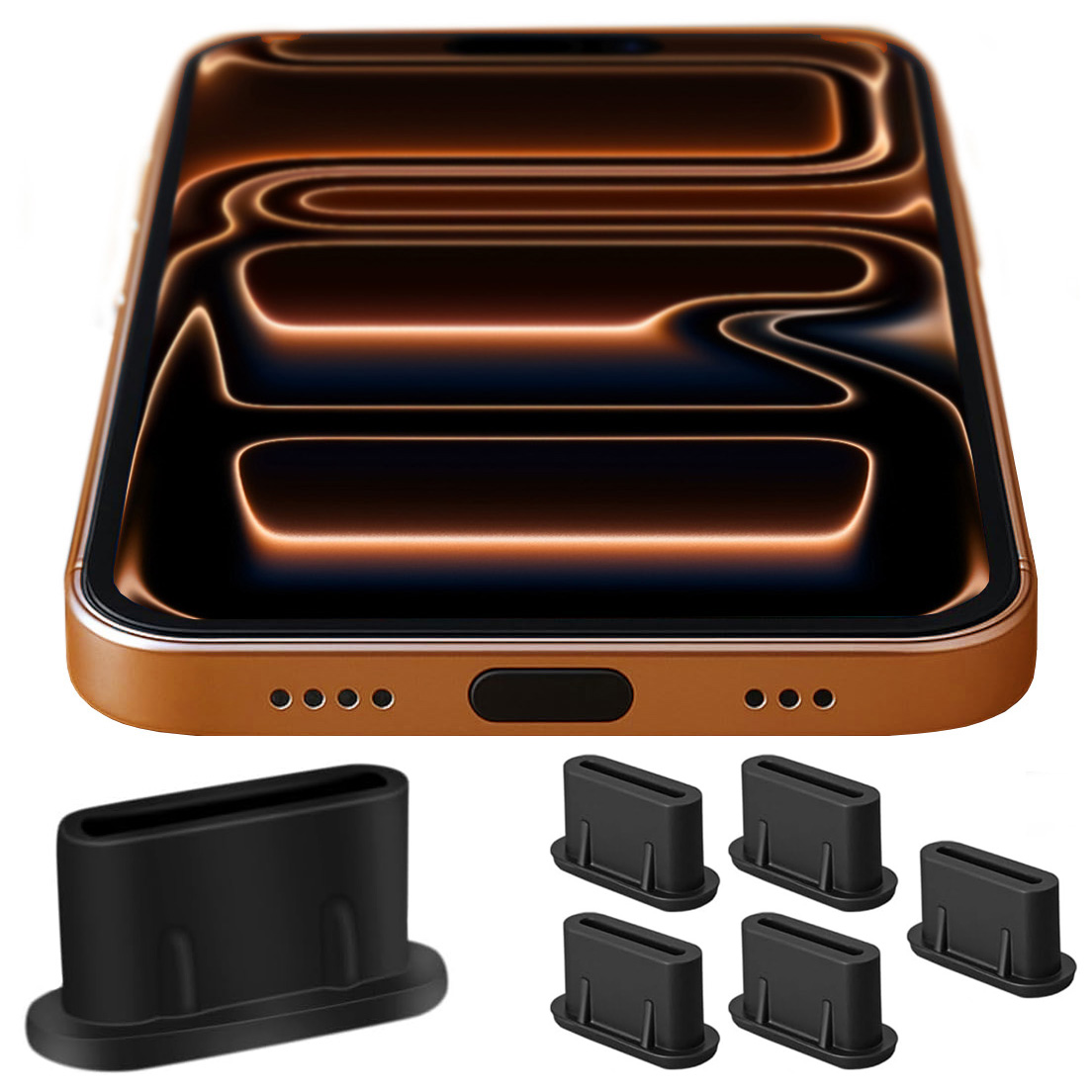 5x Dust Cover | Osłona Zatyczka Zaślepka Portu Ładowania USB-C