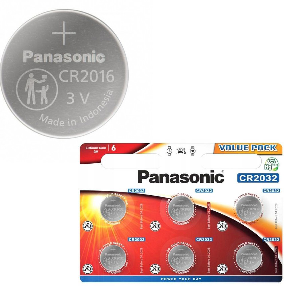 Panasonic | Bateria Litowa CR2032 3V | 6 sztuk