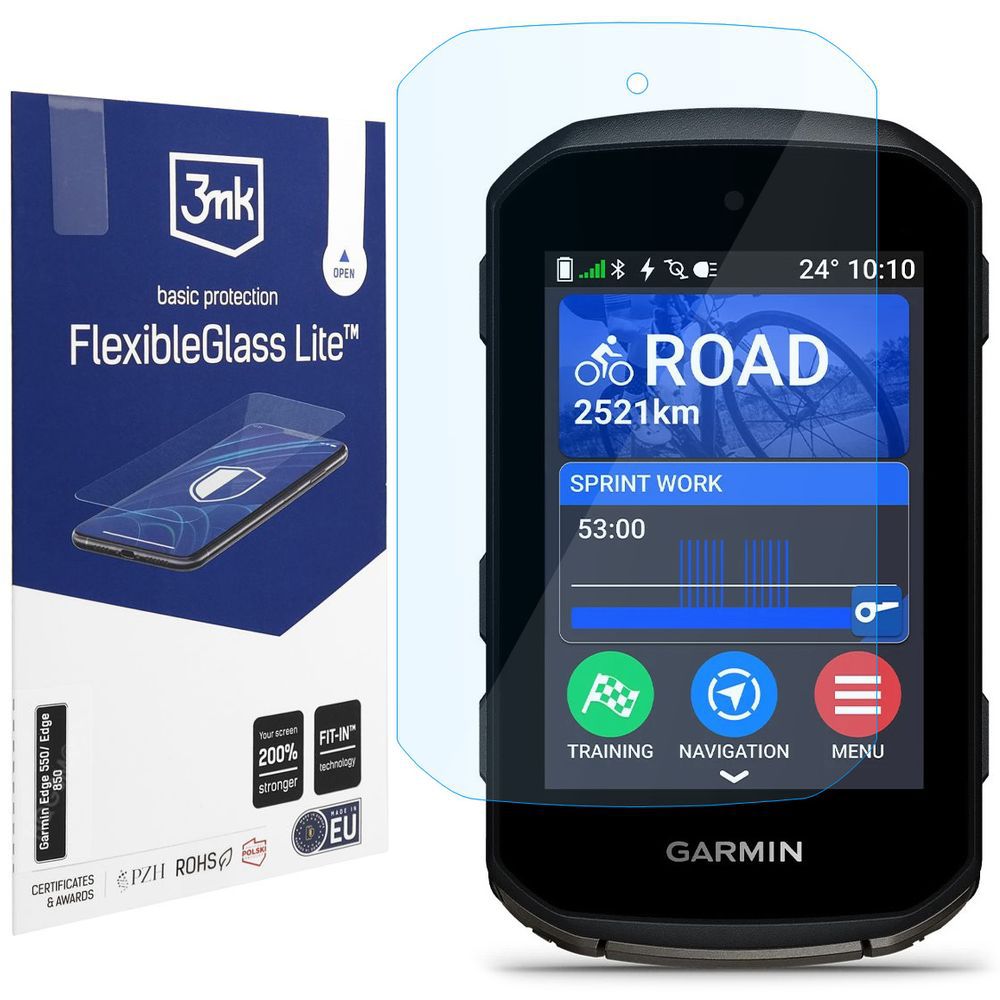 3mk Flexible Glass Lite | Nietłukące Szkło Hybrydowe do Garmin Edge 550 / Edge 850