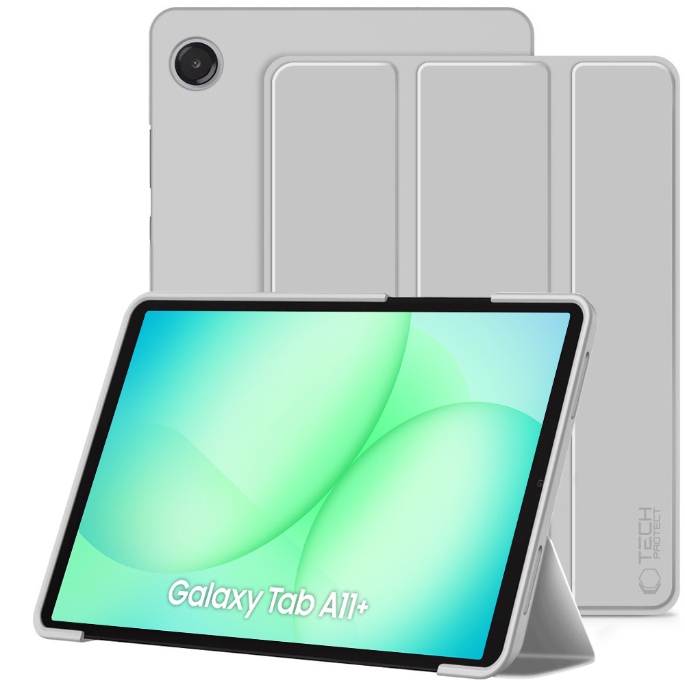 Zamykane Etui Smart Case | Szare do Samsung Galaxy Tab A11+ X230/X236